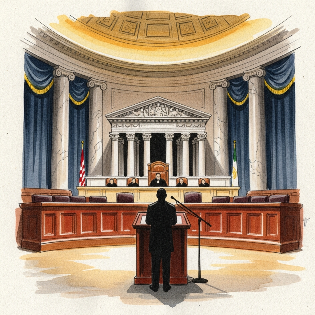 Illustration for Trump v. United States