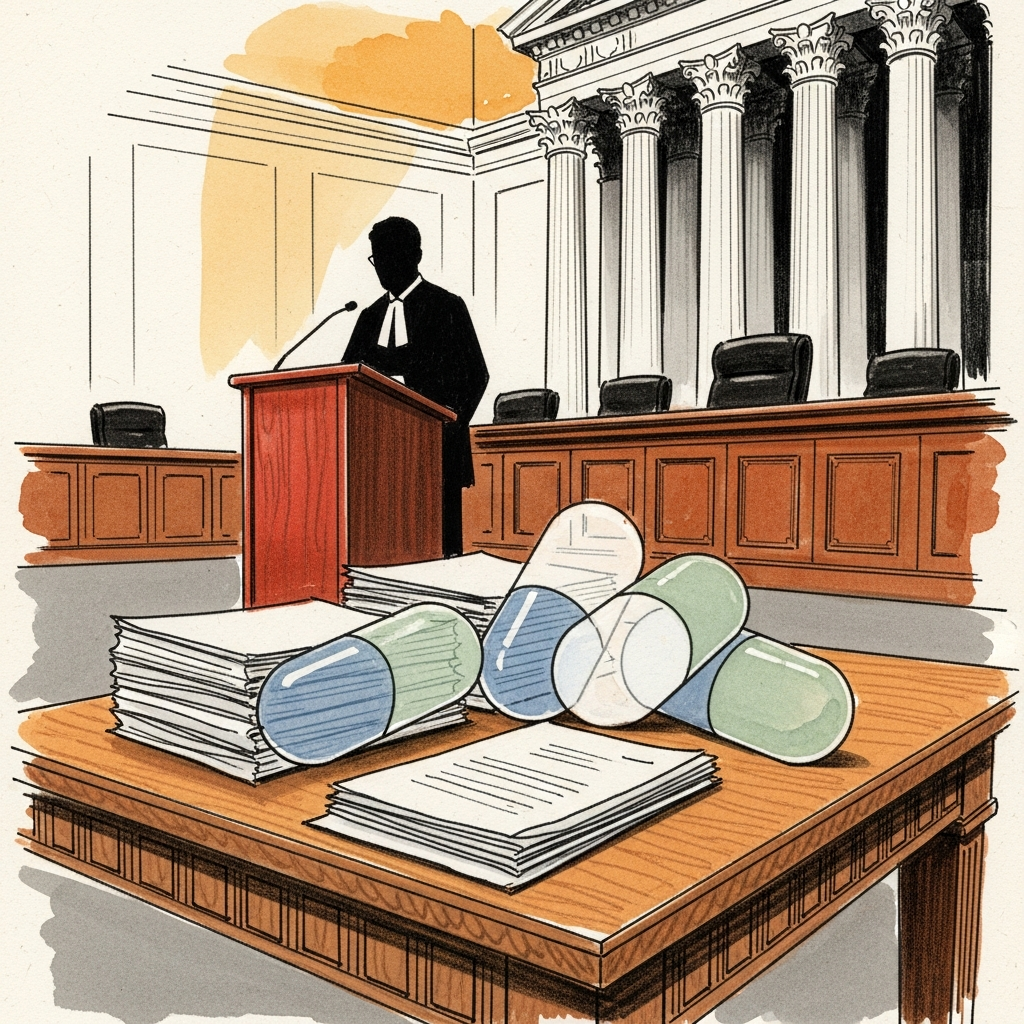 Illustration for Hikma Pharmaceuticals USA Inc., et al., Petitioners v. Amarin Pharma, Inc., et al.
