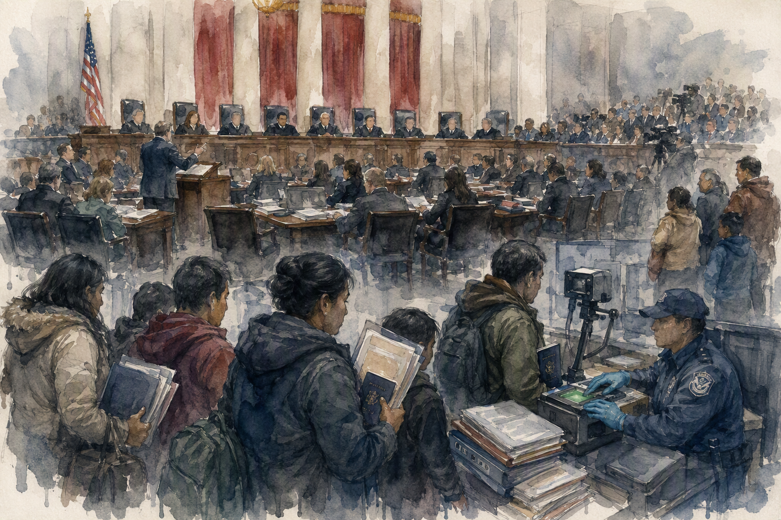 Illustration for Markwayne Mullin, Secretary, Department of Homeland Security v. Dahlia Doe