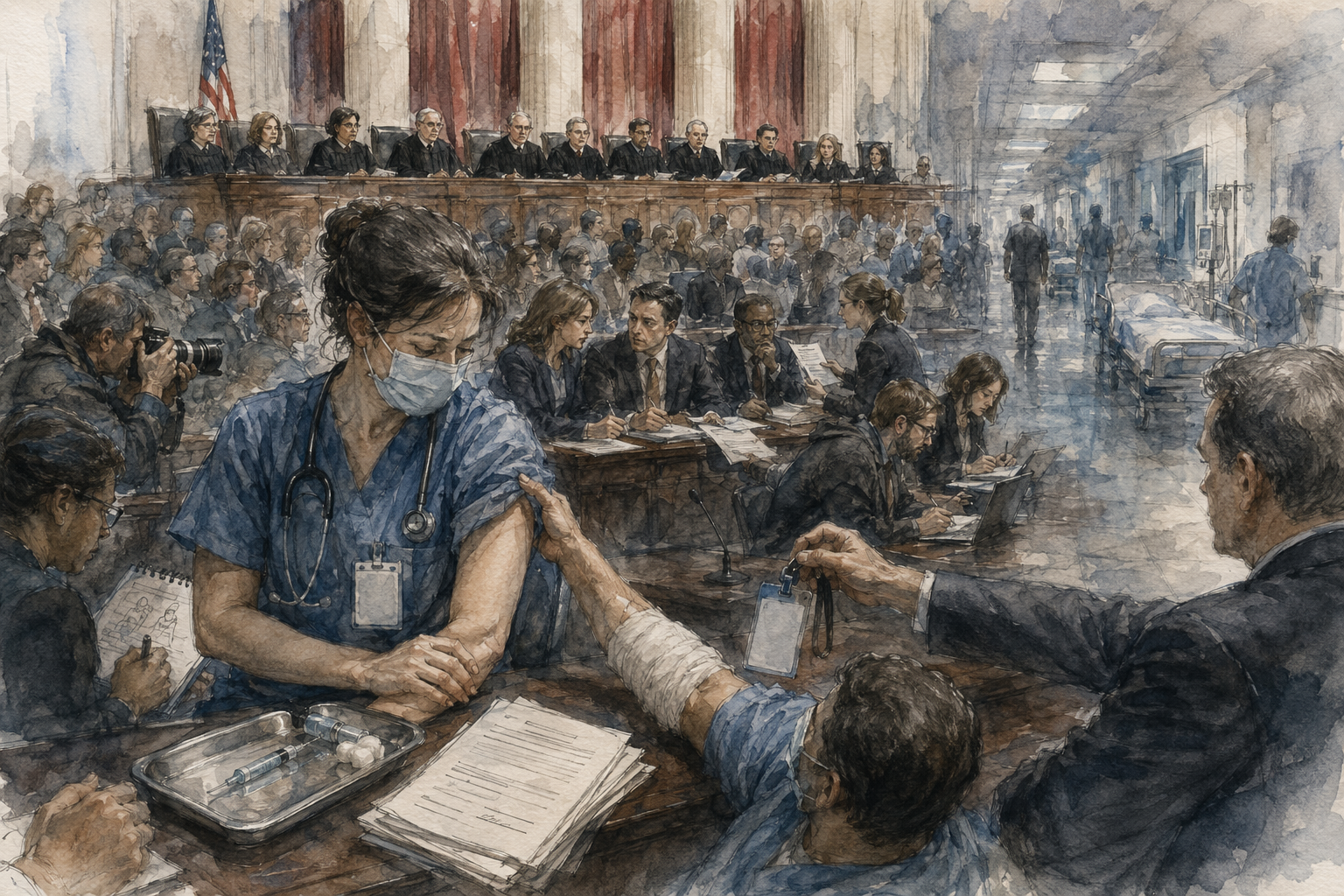 Illustration for Sara Boysen, et al., Petitioners v. PeaceHealth, et al.