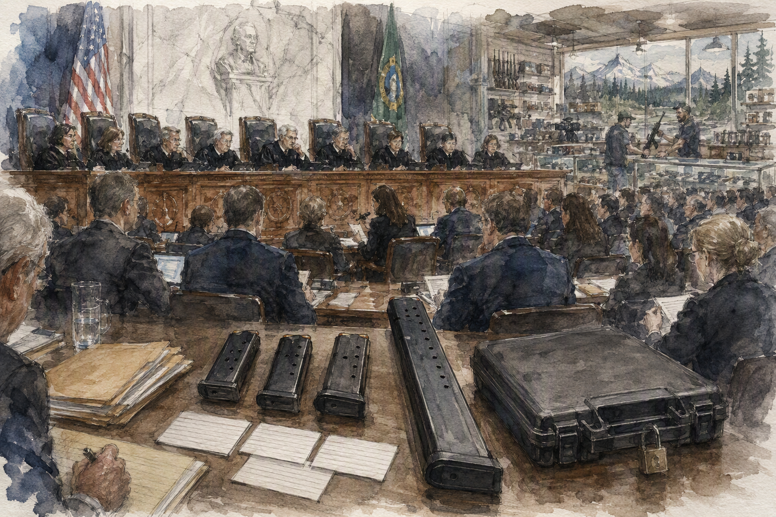 Illustration for Gator's Custom Guns, Inc., et al., Petitioners v. Washington