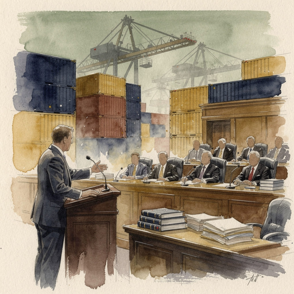 Illustration for Donald J. Trump, President of the United States, et al., Petitioners v. V.O.S. Selections, Inc., et al.